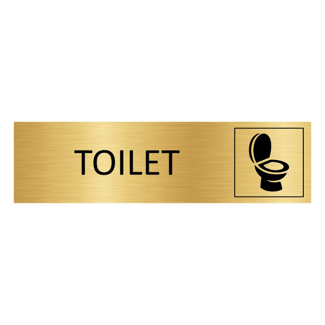 Türschild Toilet
