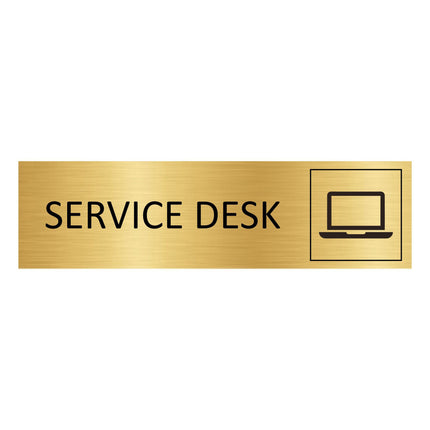 Türschild Service Desk