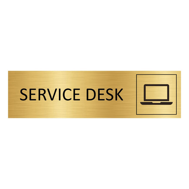 Türschild Service Desk