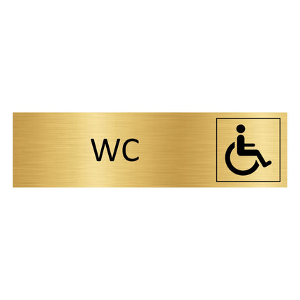 Türschild WC barrierefrei