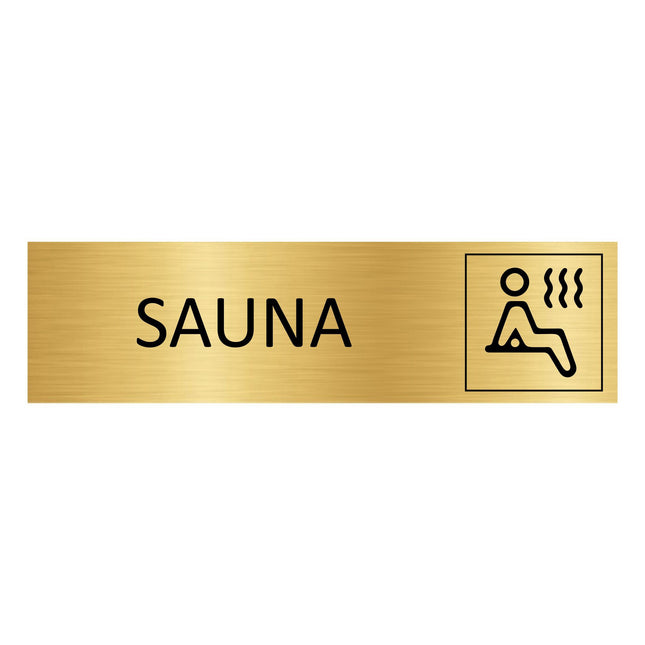 Türschild Sauna