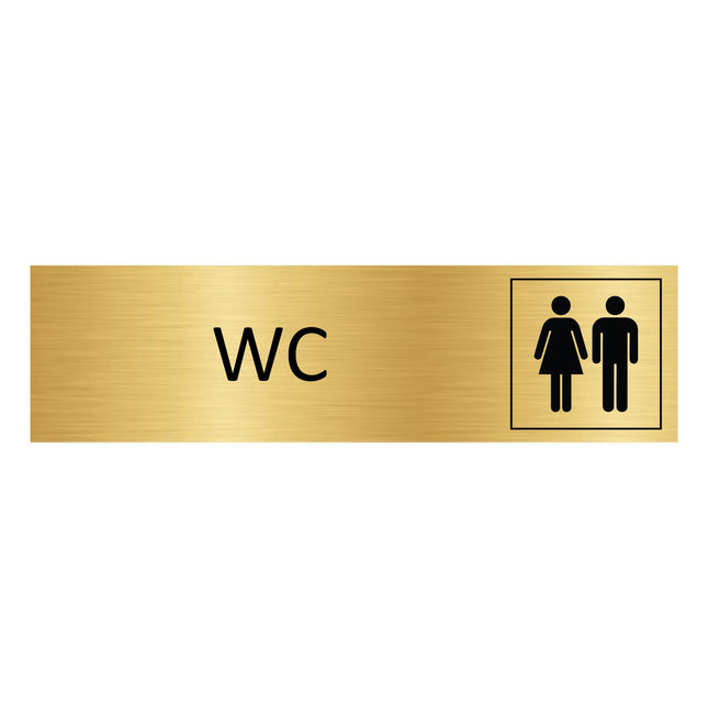 Türschild WC