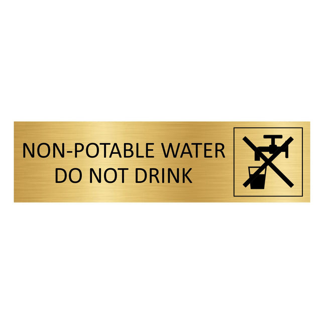Türschild Non-potable water