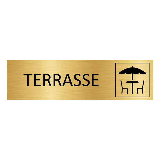 Türschild Terrasse