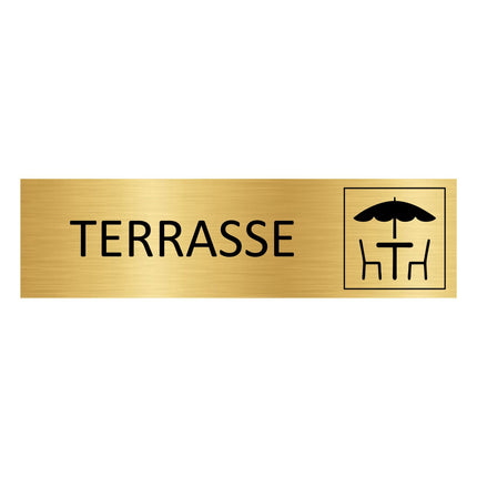Türschild Terrasse