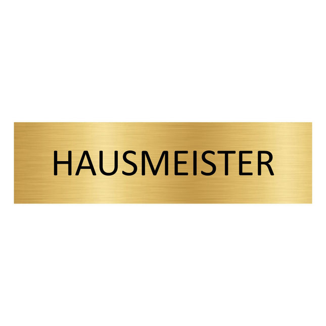 Türschild Hausmeister