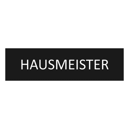 Türschild Hausmeister