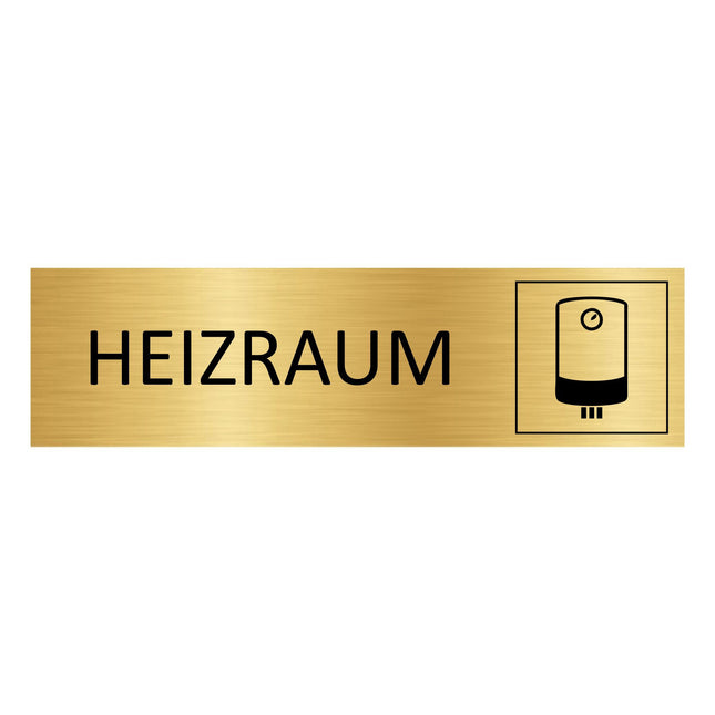 Türschild Heizraum