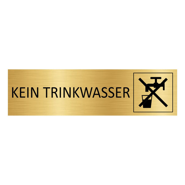 Türschild Kein Trinkwasser