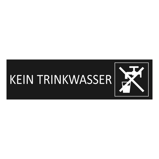 Türschild Kein Trinkwasser