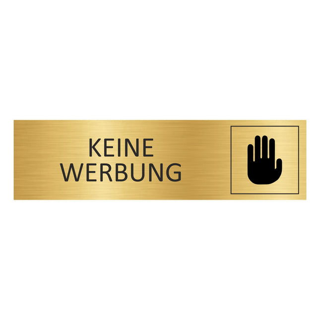 Türschild Keine Werbung
