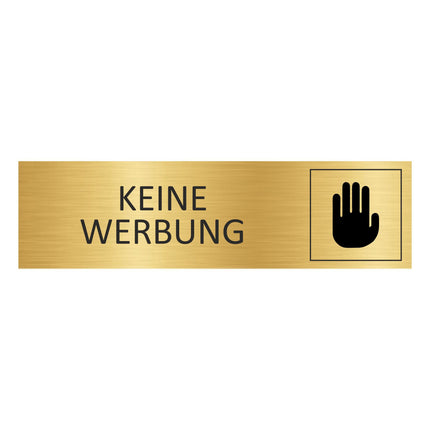 Türschild Keine Werbung