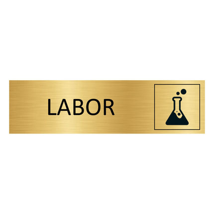Türschild Labor