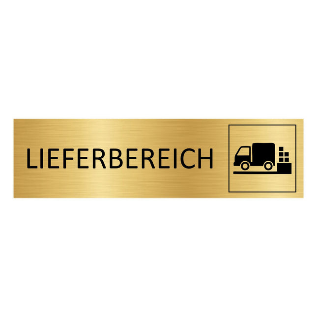 Türschild Lieferbereich