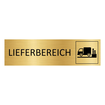Türschild Lieferbereich
