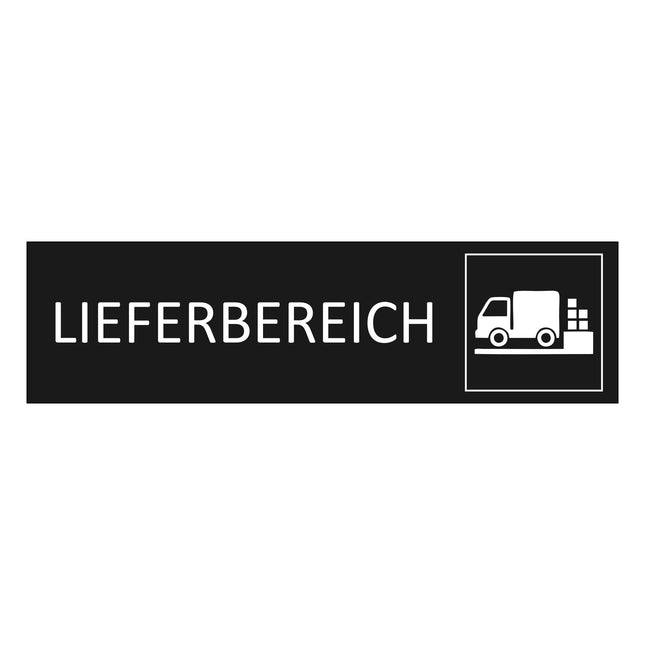 Türschild Lieferbereich