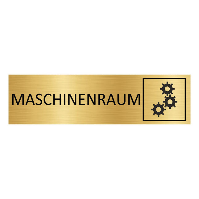 Türschild Maschinenraum