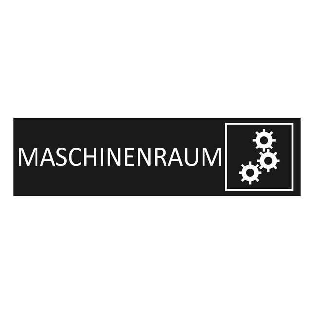 Türschild Maschinenraum