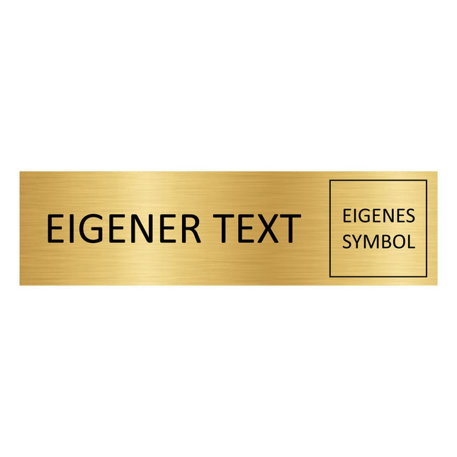 Türschild Eigener Text und Symbol