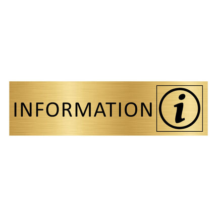 Türschild Information