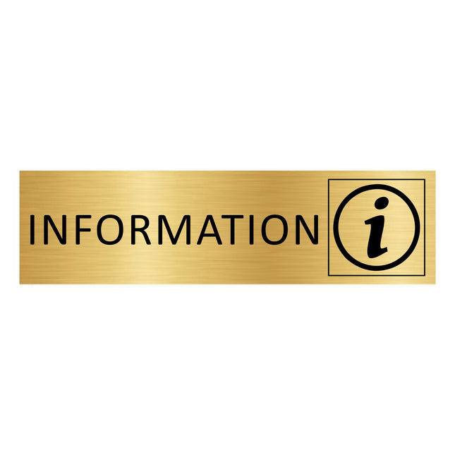 Türschild Information