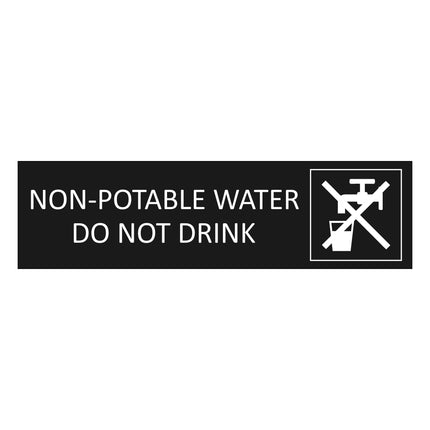 Türschild Non-Potable Water