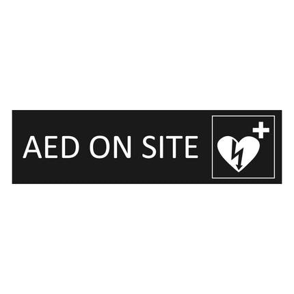 Türschild AED on Site