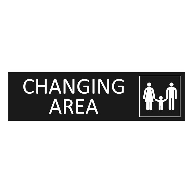 Türschild Family changing area