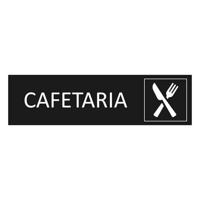 Türschild Cafertaria