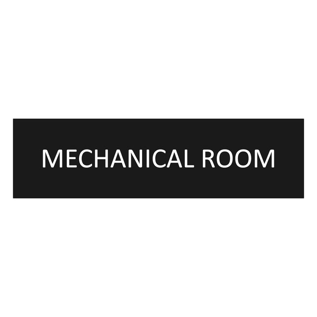 Türschild Mechanical Room