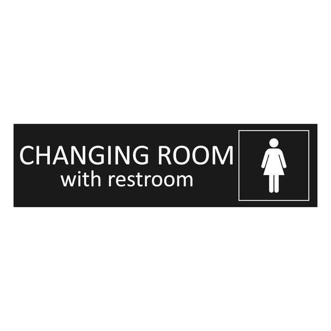 Türschild Women's changing room with restroom