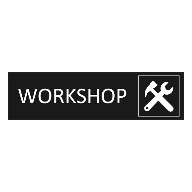 Türschild Workshop