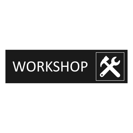 Türschild Workshop