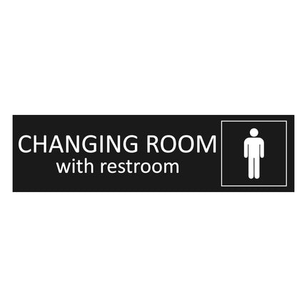 Türschild Men's changing room with restroom
