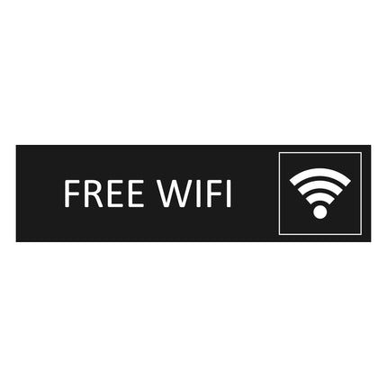 Türschild Free Wi