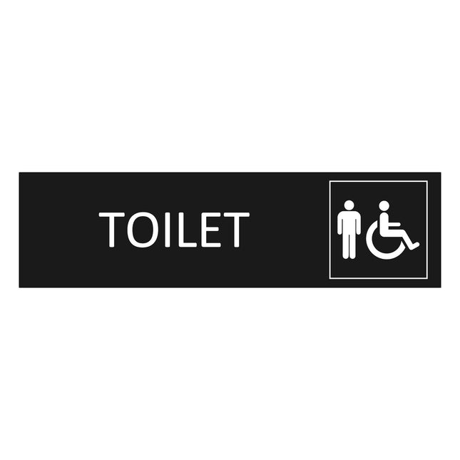 Türschild Toilet Herren & Barrierefrei