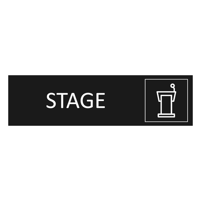 Türschild Stage