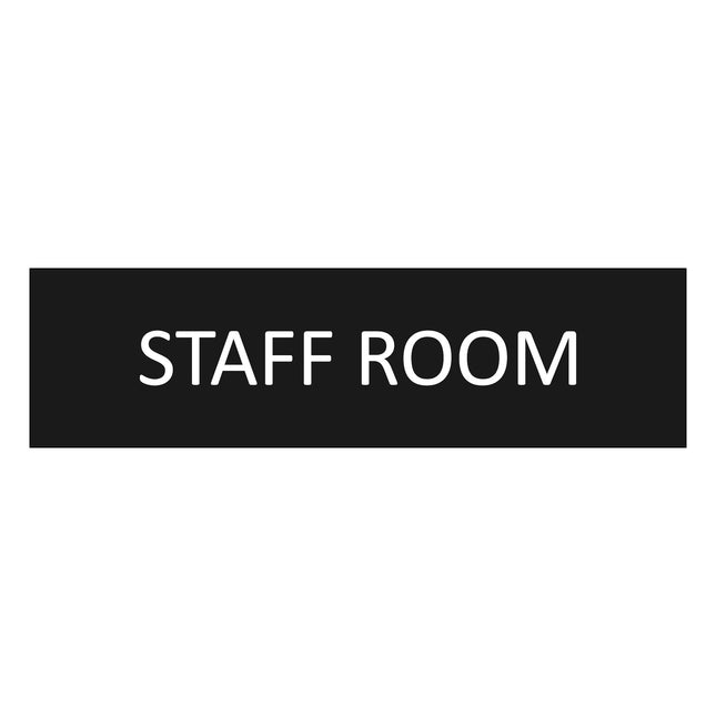 Türschild Staff Room