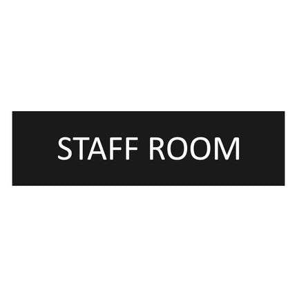 Türschild Staff Room