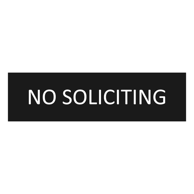 Türschild No Soliciting