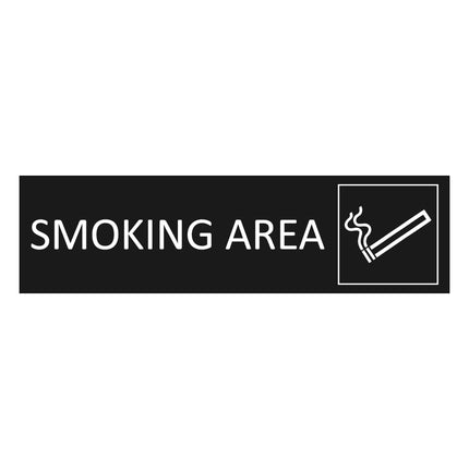 Türschild Smoking Area