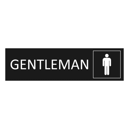 Türschild Gentleman