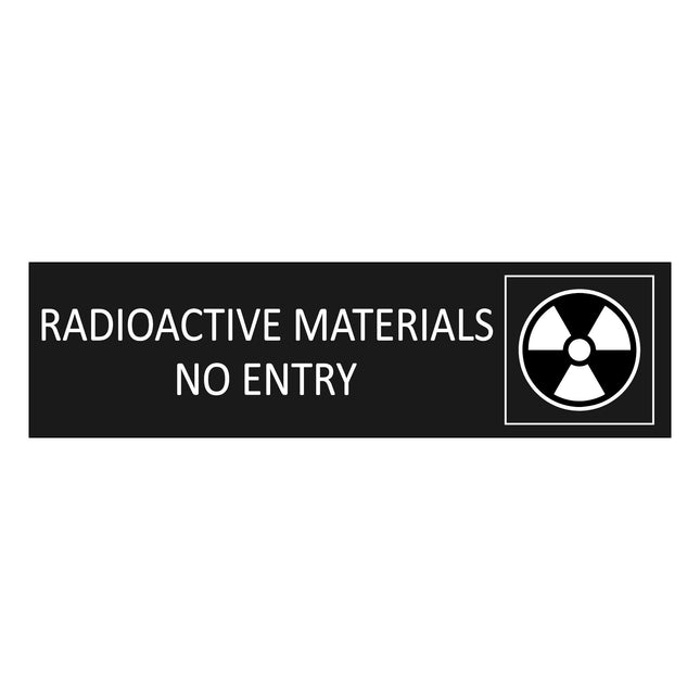 Türschild Radioactive Materials