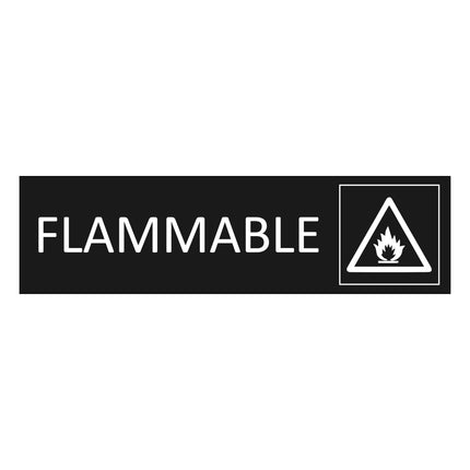 Türschild Flammable