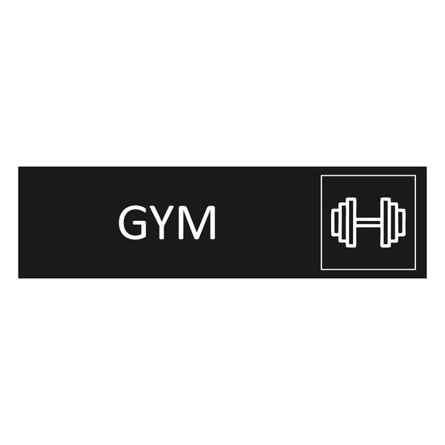 Türschild Gym