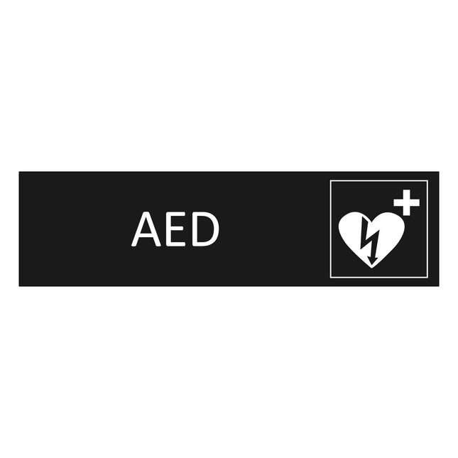Türschild AED
