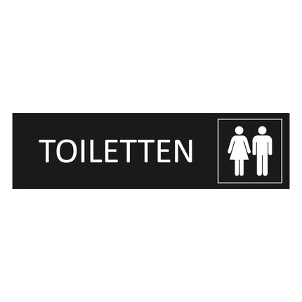 Türschild Toiletten