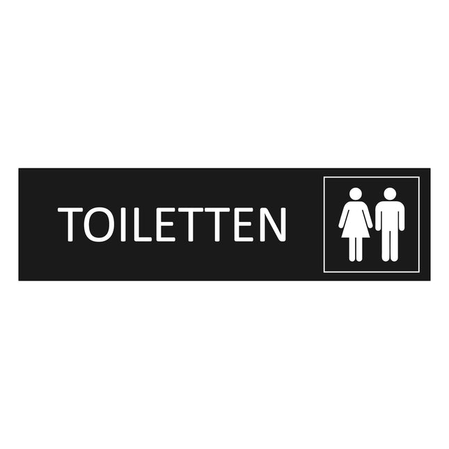 Türschild Toiletten
