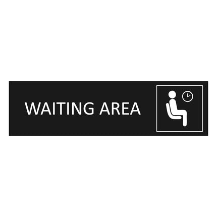 Türschild Waiting Area