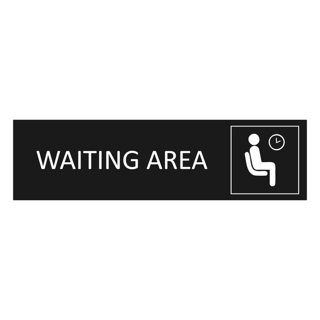 Türschild Waiting Area